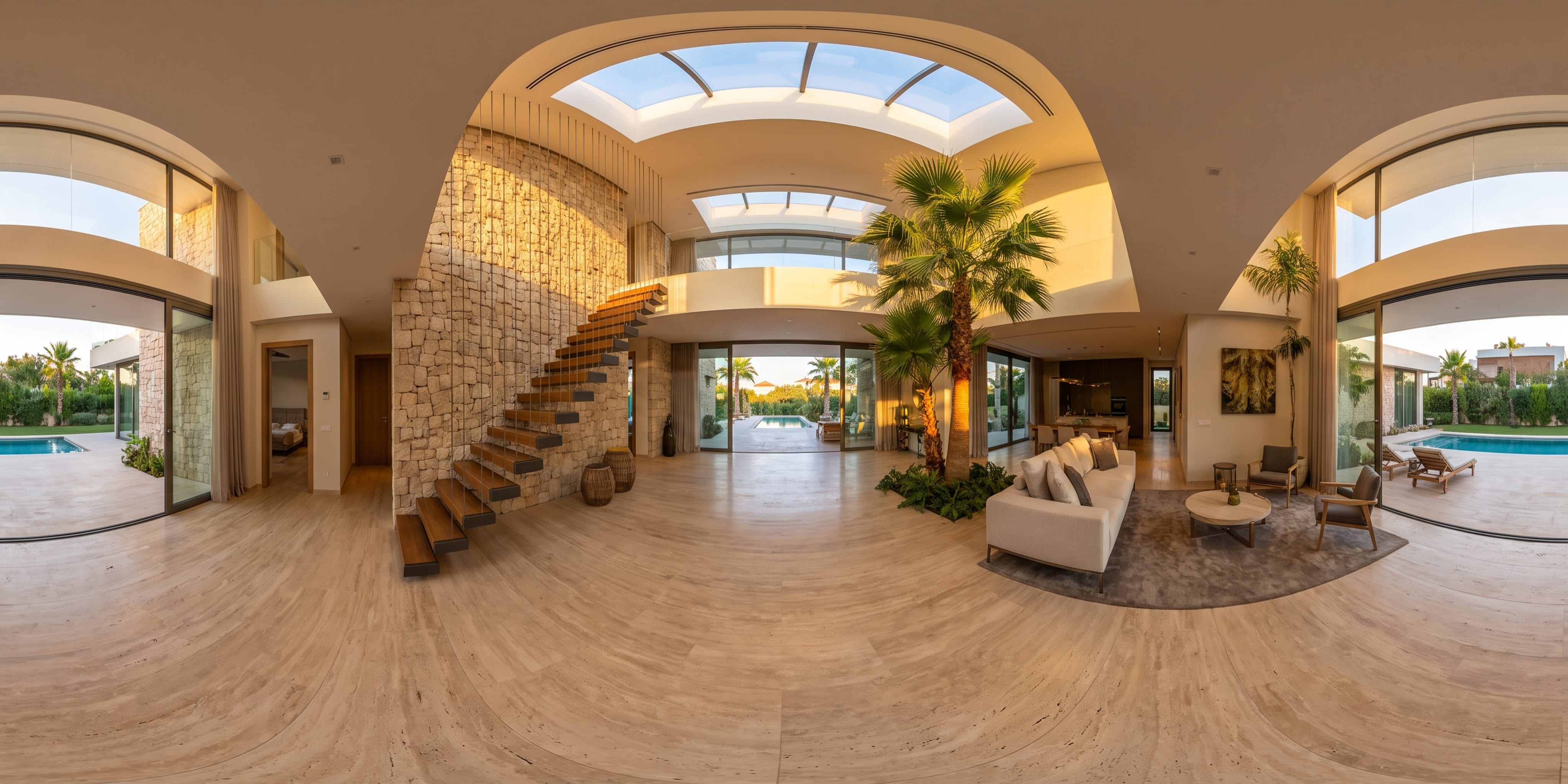 Modern Villa Courtyard